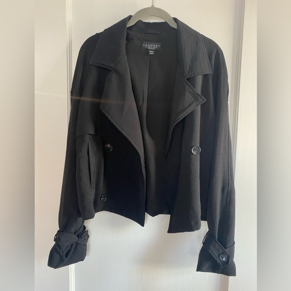 Laundry By Shelli Segal Jackets & Blazers - Black Lightweight Blazer Jacket